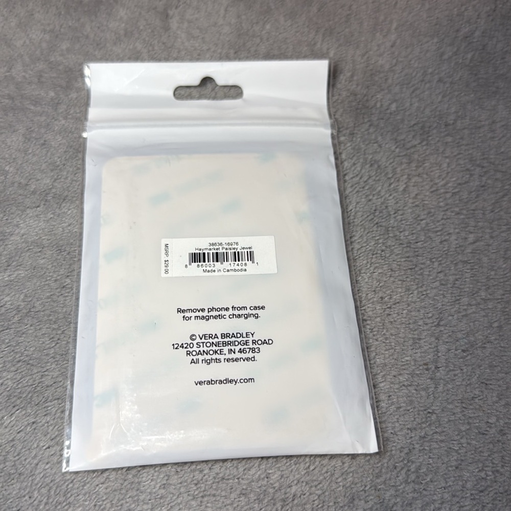 💙🩷VERA BRADLEY💙🩷Haymarket Paisley
Jewel Lighten Up Adhesive Phone Wallet/NWT - Picture 3 of 4